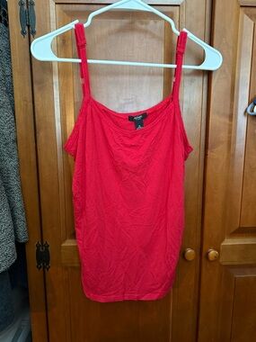 Alfani Red Adjustable Strap Camisole 1X